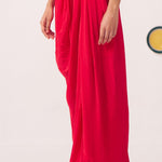 Elenya Red Draped Skirt - Western Era trousers for women
