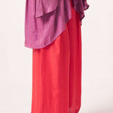 Elvyna Red Shimmer Trouser - Western Era trousers for women