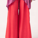 Elvyna Red Shimmer Trouser - Western Era trousers for women