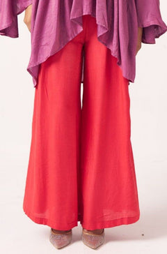 Elvyna Red Shimmer Trouser