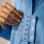 Embroidered Panel Shirt In Front And Back Design - Western Era Tops for women