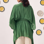 Emerald Floral Waist Kaftan - Western Era Tops for women