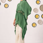 Emerald Floral Waist Kaftan - Western Era Tops for women