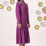 Evara Embroidered Yoke Tiered Dress - Western Era Dresses for women