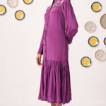 Evara Embroidered Yoke Tiered Dress - Western Era Dresses for women