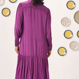 Evara Embroidered Yoke Tiered Dress - Western Era Dresses for women