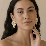 Face Visage Anti Tarnish Earrings - Western Era for women