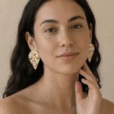 Face Visage Anti Tarnish Earrings - Western Era for women