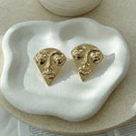 Face Visage Anti Tarnish Earrings - Western Era for women