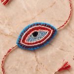 Festive Nazar Motif Handcrafted Rakhi - Western Era Rakhi for women