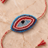 Festive Nazar Motif Handcrafted Rakhi - Western Era Rakhi for women