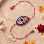 Festive Nazar Motif Handcrafted Rakhi - Western Era Rakhi for women
