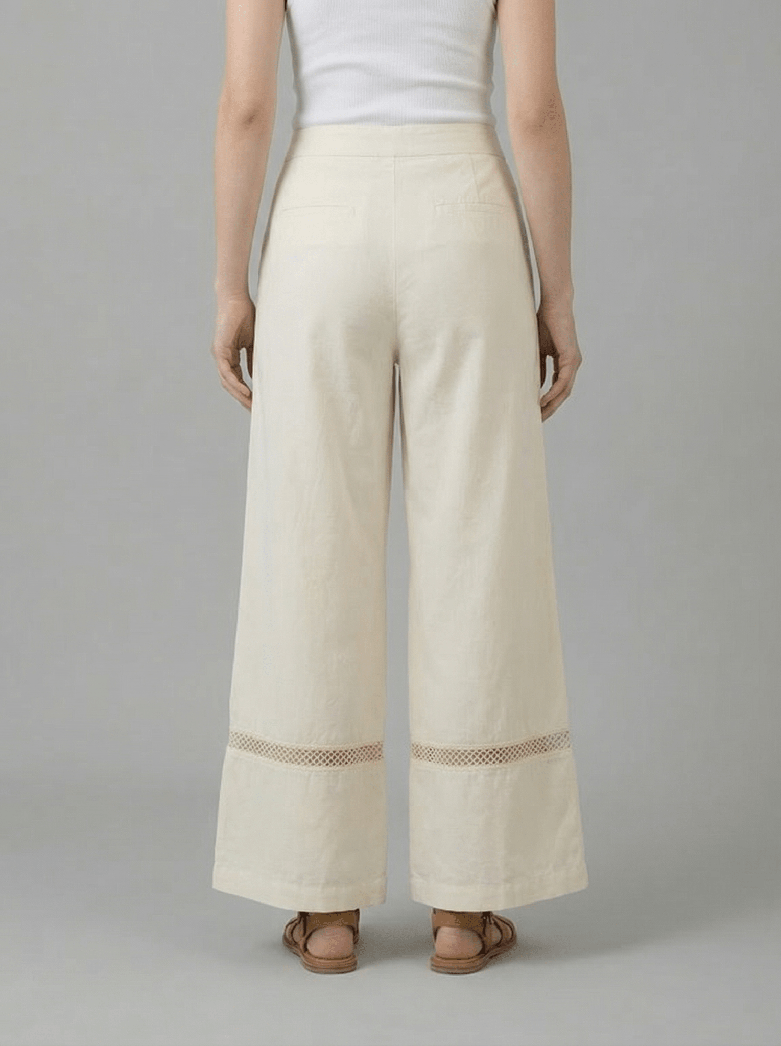 Flare Pants With Lace Designs - Western Era trousers for women