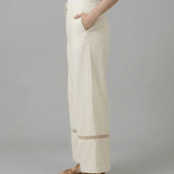 Flare Pants With Lace Designs - Western Era trousers for women