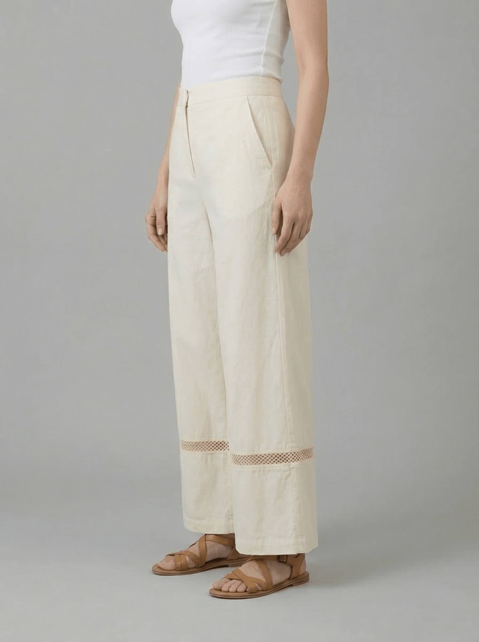Flare Pants With Lace Designs - Western Era trousers for women