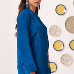 Floral Chintz Embroidery Teal Set - Western Era Co - ord set for women