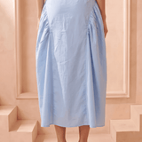 Fluid Drape with Subtle Gathered Horizon Skirt - Western Era Bottoms for women