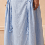 Fluid Drape with Subtle Gathered Horizon Skirt - Western Era Bottoms for women