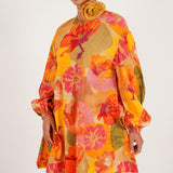 Foliage flared dress - Western Era Dresses for women