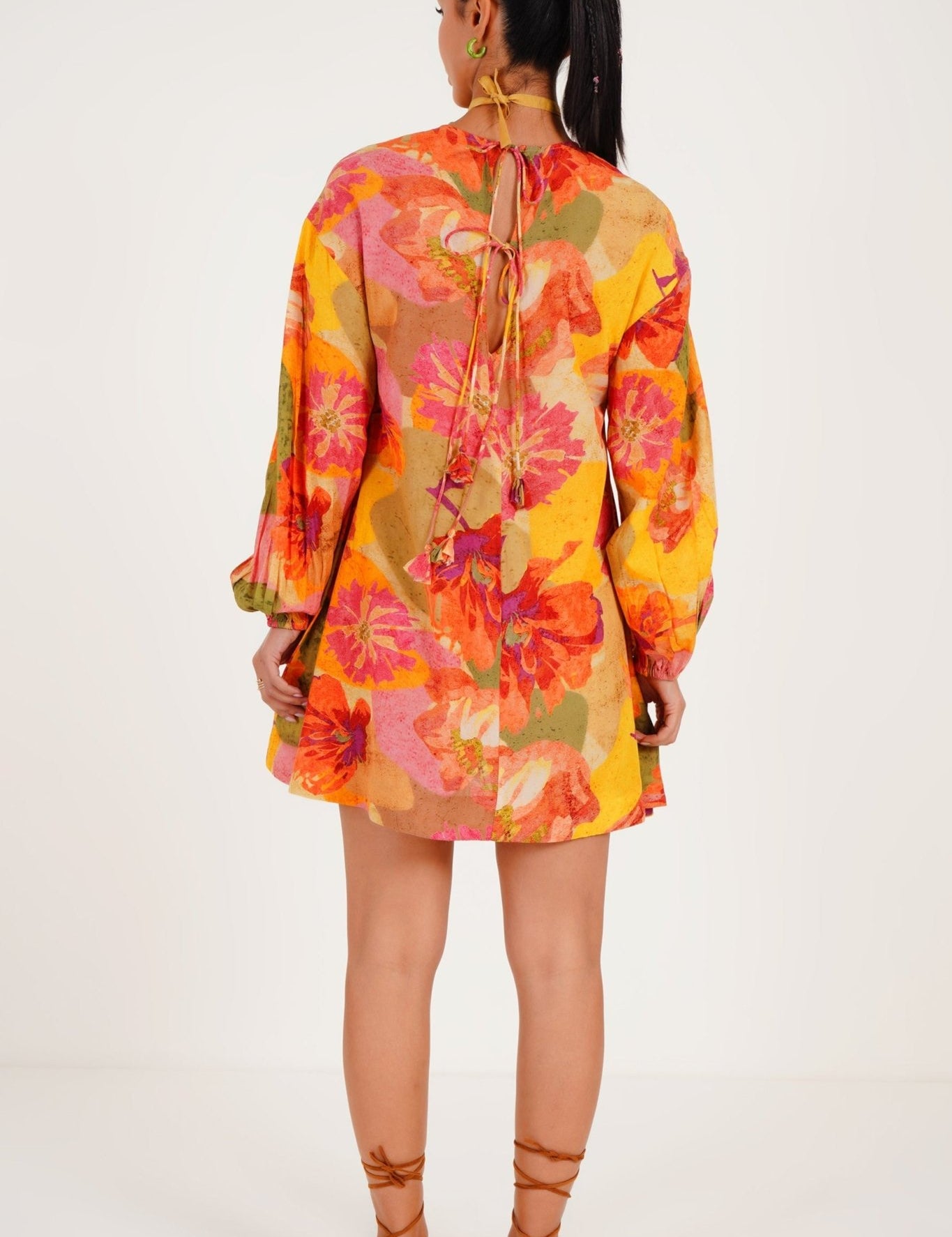 Foliage flared dress - Western Era Dresses for women