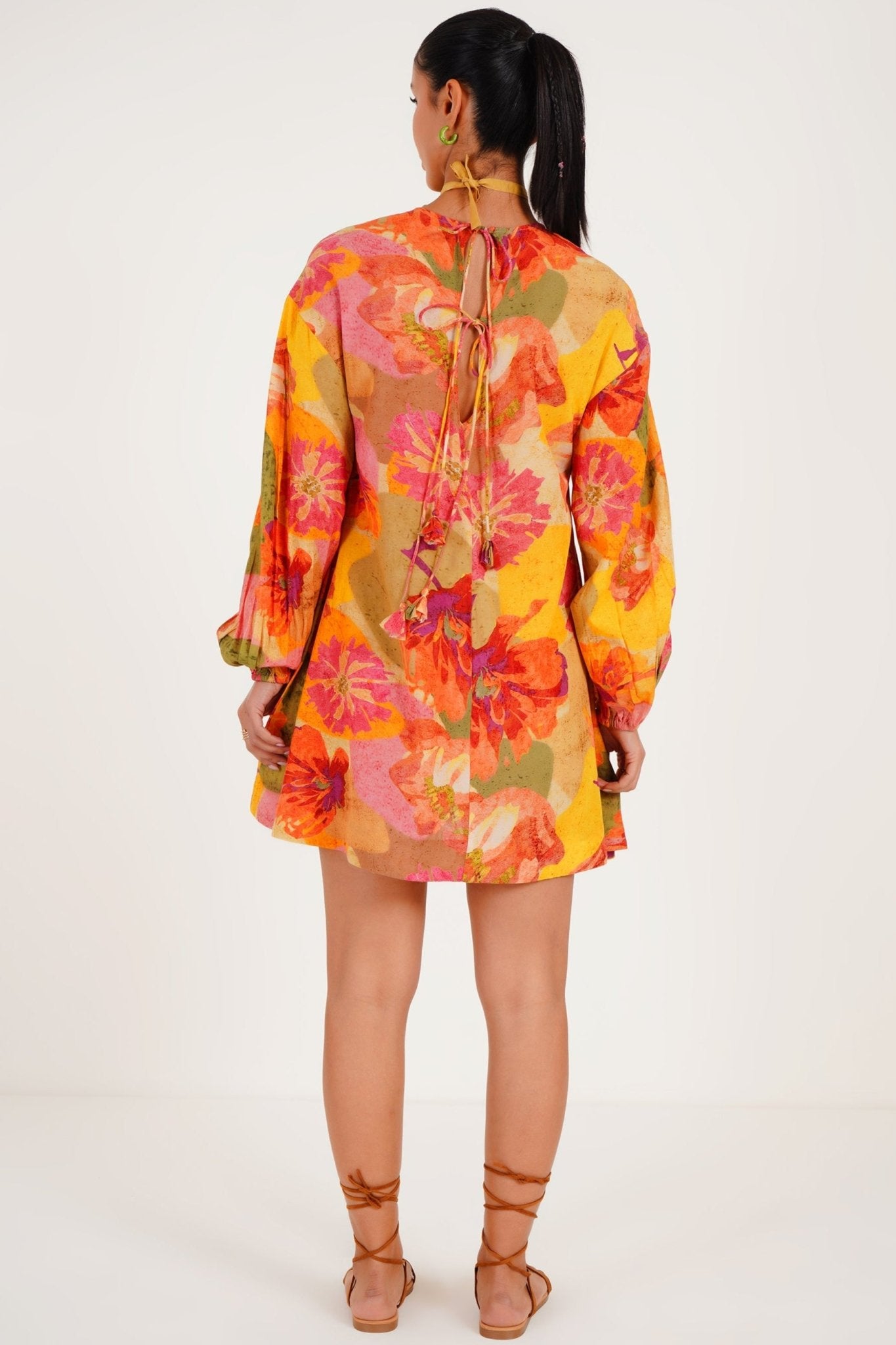 Foliage flared dress - Western Era Dresses for women
