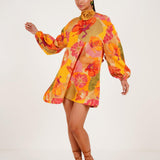 Foliage flared dress - Western Era Dresses for women