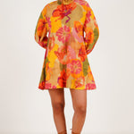 Foliage flared dress - Western Era Dresses for women