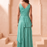Front Twist V-Neck Sculpted Drape Top & Bottom Set - Western Era Co-ord set for women