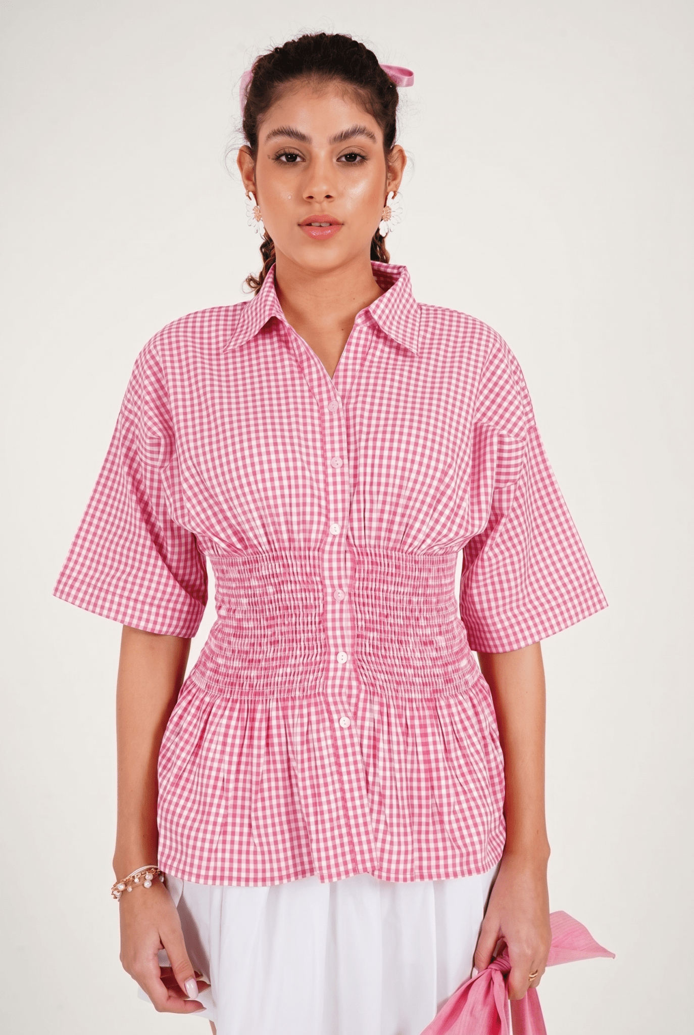 Gingham Shirt - Western Era Tops for women