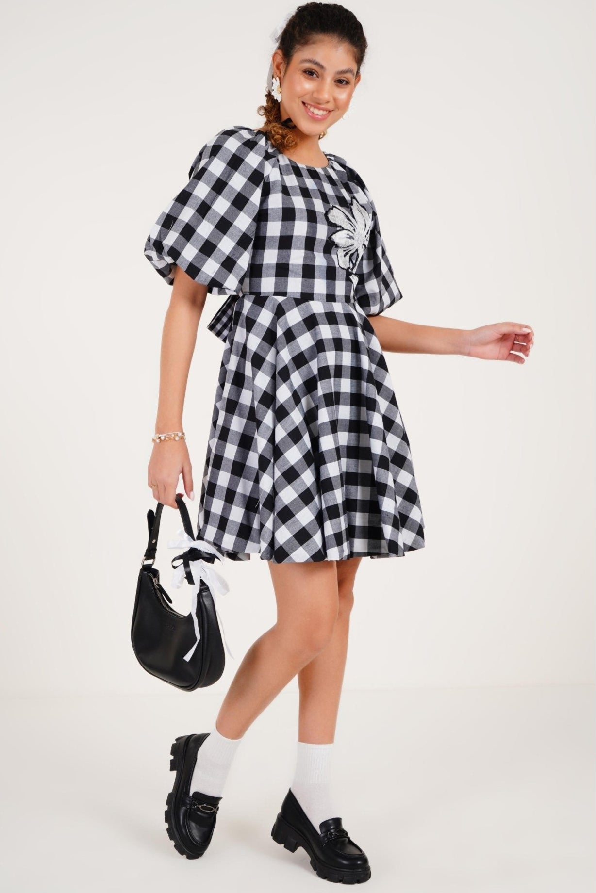 Gingham Summer Dress - Western Era Dresses for women