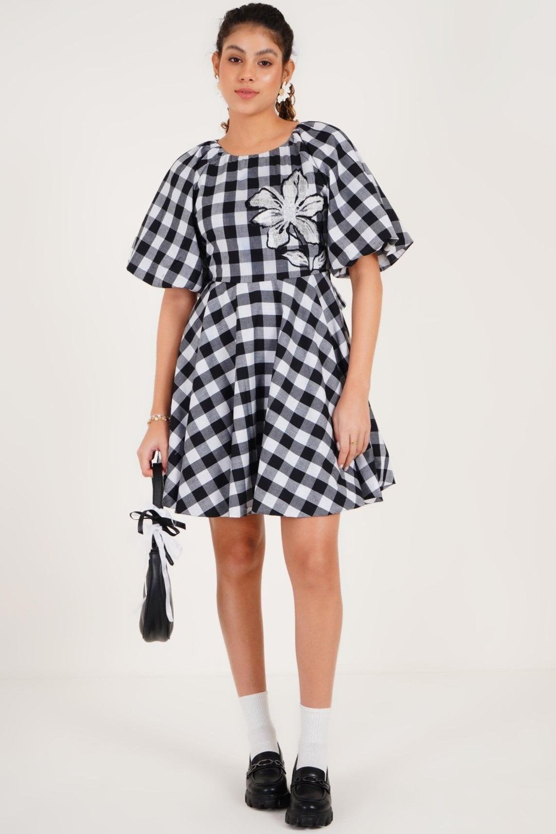Gingham Summer Dress - Western Era Dresses for women
