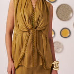 Gold Shimmering Lace Top and Pant Festive Set - Western Era Co - ord set for women