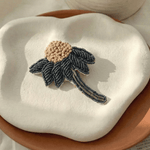 Handcrafted Brooch with intricate hand - work embroidery - Western Era for women