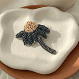 Handcrafted Brooch with intricate hand - work embroidery - Western Era for women