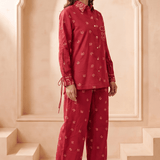 High & Low Hem Bandana Print Inspired Shirt with front pocket - Western Era Tops for women