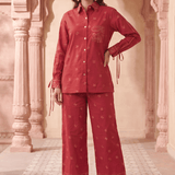 High & Low Hem Bandana Print Inspired Shirt with front pocket - Western Era Tops for women