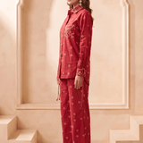 High & Low Hem Bandana Print Inspired Shirt with front pocket - Western Era Tops for women