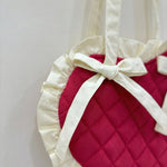 Hot Pink Love Quilted Heart Bag - Western Era Bags for women