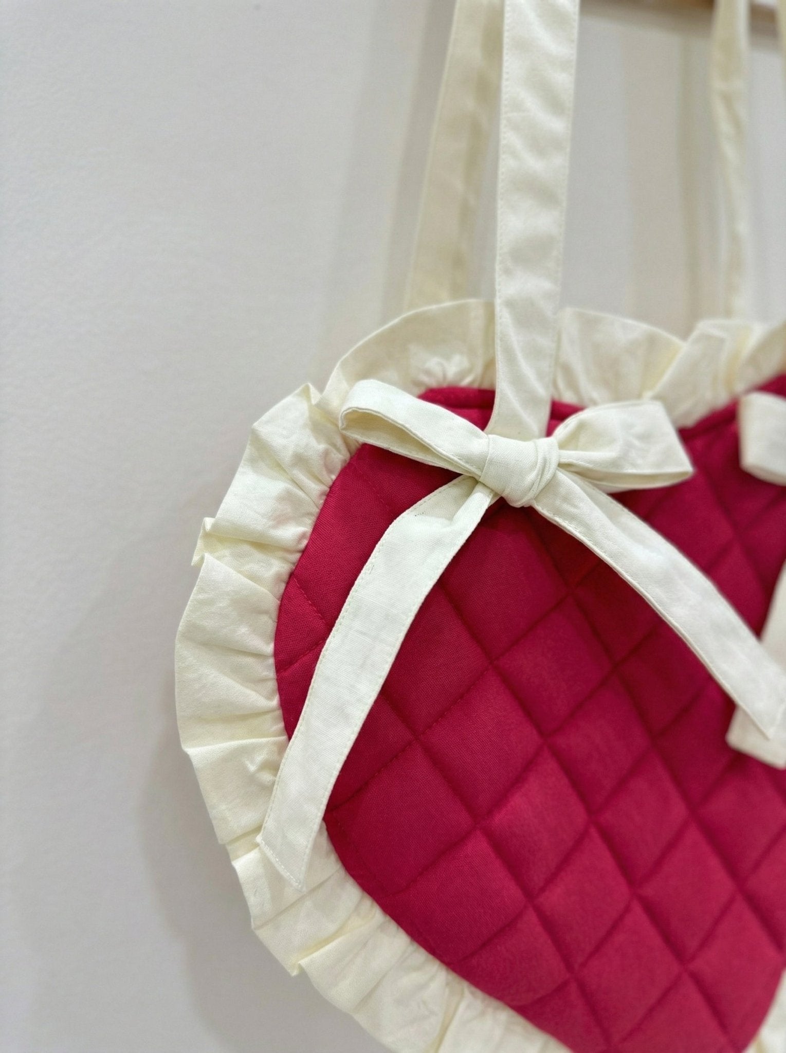 Hot Pink Love Quilted Heart Bag - Western Era Bags for women