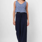 Indigo Print Sleeveless Top - Western Era Tops for women