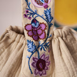 Ivory Charm Chintz Embroidered Handle Bag - Western Era for women