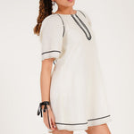 Ivory Echo Embroidered Mini Dress - Western Era Dresses for women