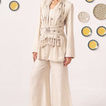 Ivory Tusk Wide - Leg Trousers - Western Era trousers for women