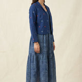 Kasuti Embroidery Stitch Jacket And polka Dot Dress - Western Era Co - ord set for women