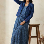 Kasuti Embroidery Stitch Jacket And polka Dot Dress - Western Era Co - ord set for women