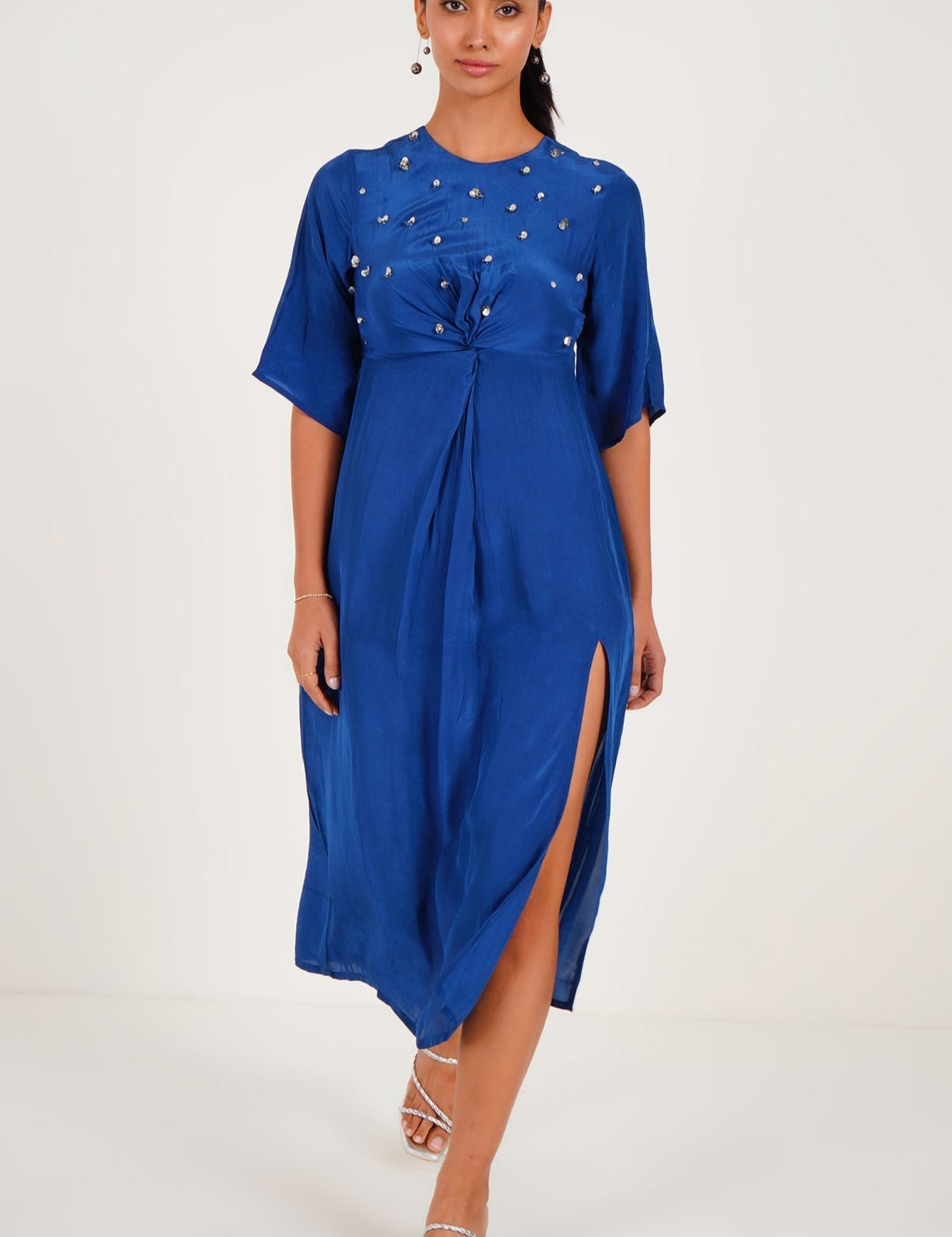Knot detail midi dress - Western Era Dresses for women