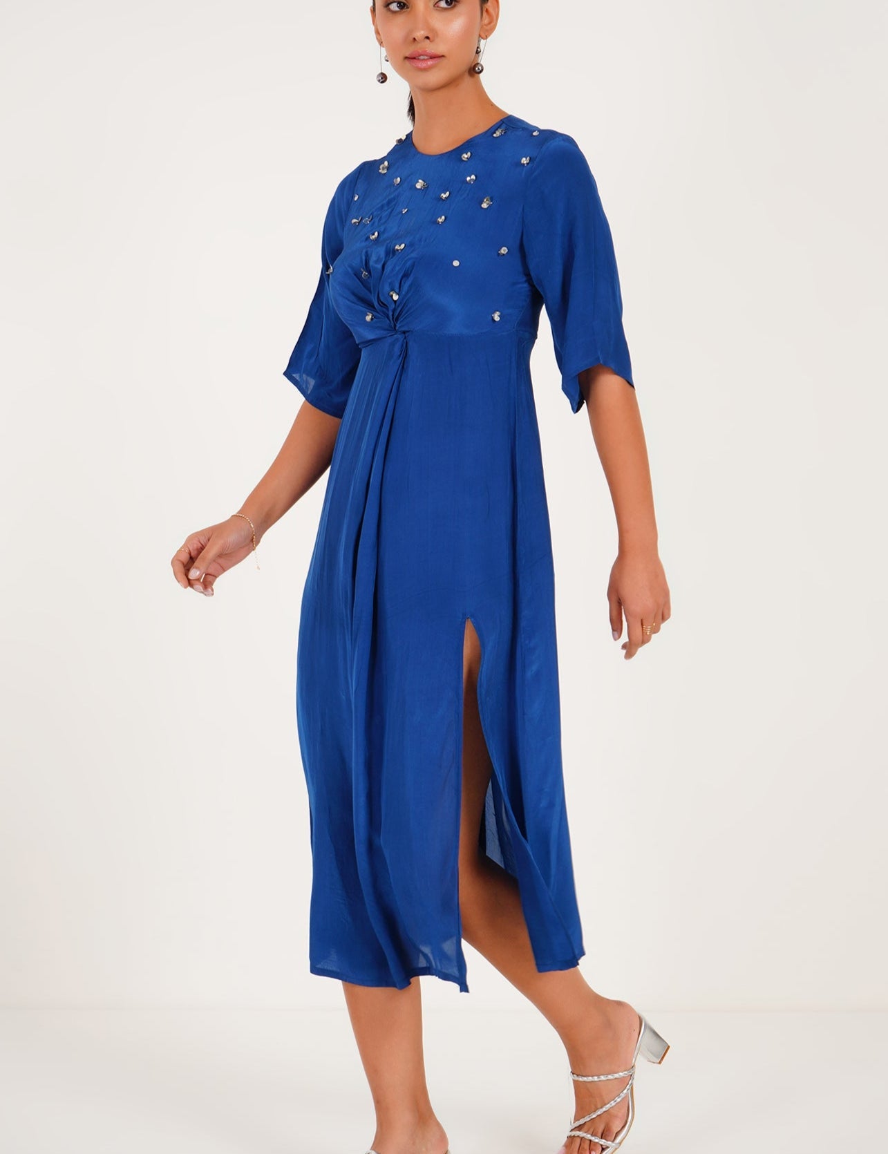Knot detail midi dress - Western Era Dresses for women