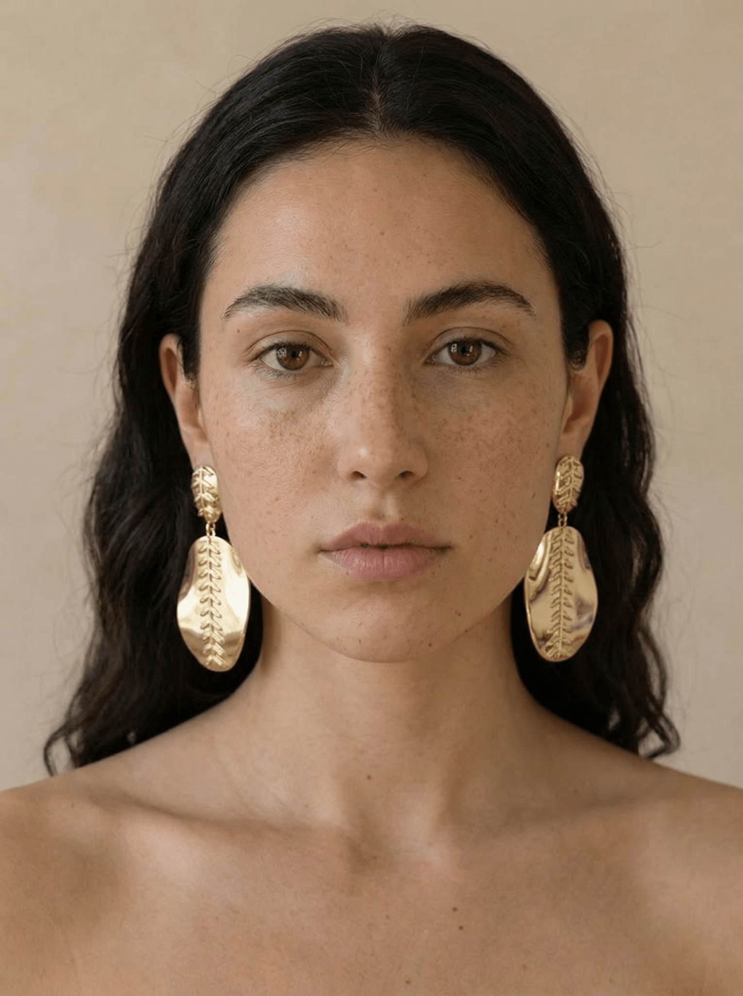 Leaf Petal Filigree (Gold) Anti Tarnish Earrings - Western Era for women