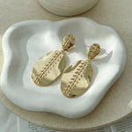 Leaf Petal Filigree (Gold) Anti Tarnish Earrings - Western Era for women