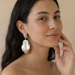 Leaf Petal Filigree (Silver) Anti Tarnish Earrings - Western Era for women